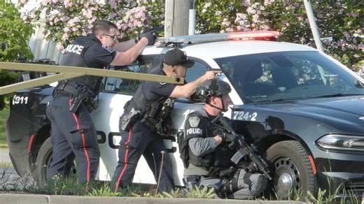 Police respond after two people were shot to death in Hamilton