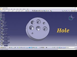 CATIA V5 Tutorial for Beginners Part-9 | Part Design – Holes