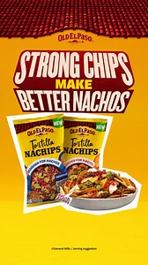 In this corner of the ring, introducing the NEW Old El Paso™ Tortilla NaChips™! When it comes to loading ‘em up, strong chips make better nachos! 💪🏼😋🎉 | Old El Paso