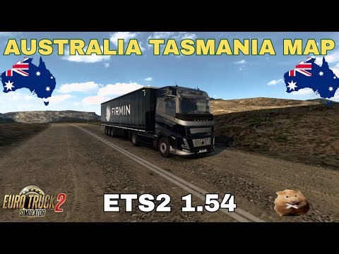 ETS2 1.54 AUSTRALIA TASMANIA MAP Hobart (AU) to Queenstown(AU) Map link and fix