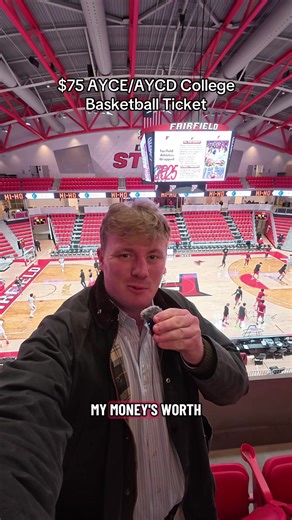 Enjoying Steak at a College Basketball Game Experience