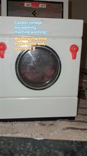 cadson washing machine toy #broken #toys #antique #vintage #washingmachine #washing #toy #cool #nice