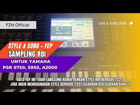 PAKET KOMPLIT YEP SET RBI FULL PACK UNTUK YAMAHA S750/S950/A2000