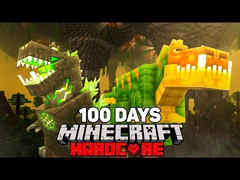 I Tried to Survive 100 Days in Alex's Caves in Minecraft Hardcore...
