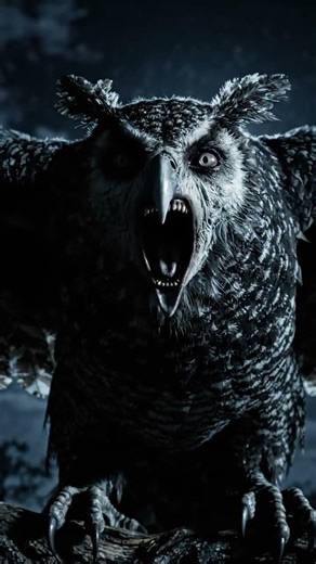 #La Lechuza: A vengeful witch that takes the form of a giant owl with a woman's face#mexicanfloklore