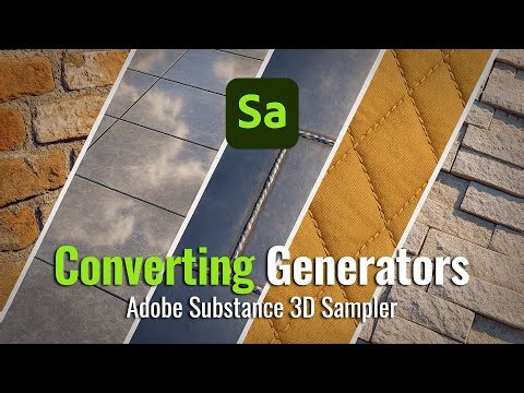 Substance 3D Sampler | Converting Generators Explained!