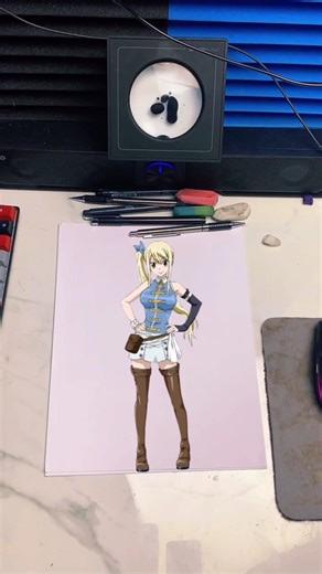 “Watch Me Draw LUCY from Fairy Tail | Traditional Anime Art ✏️✨” #fairytail #lucy #traditionalart