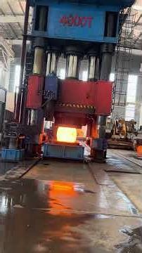 Inside the forging factory Red-Hot Steel Gets Flattened #process #industrial #machine #forging