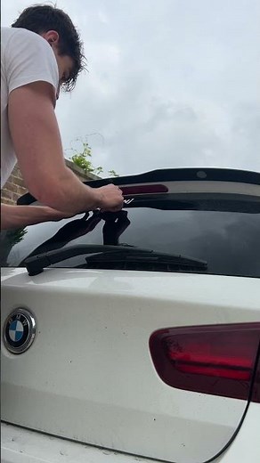 How to apply window stickers on your car #118i #bmw #car #vinyl