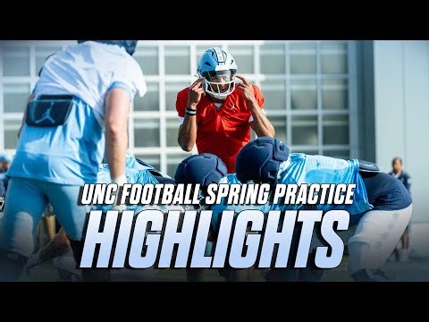 UNC Football Spring Practice Highlights | Inside Carolina Video