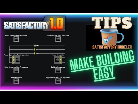 Full Guide - Easy Plan for how to make parts to BUILD in Satisfactory 1.0? | Tips and Tricks