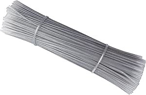 500 Pack 6 Inch Clear Plastic Twist Ties - Reusable Twisty Ties for Cords, Garbage Bags, Gardening and More - Durable, Flexible and Coated for Long-Lasting Use