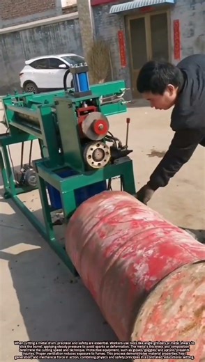 Precise and Safe Techniques for Cutting a Metal Drum in Industrial Settings