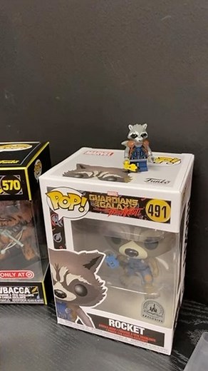 LEGO Pop! Exclusives…. Would You Rather The disney parks pop! Or the Target exclusive pop! With matching minifig ish. #popfunko #popfunkocollection #legomarvel #legostarwars #chewbacca #rocketraccoon | The Brick Show Shop