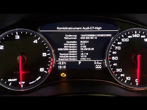 Audi A6 C7 4G - How to find information for instruments / dashboard