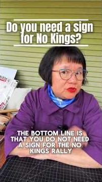 Do you need a sign for No Kings?
