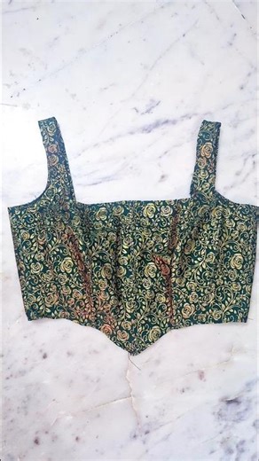 corset top cutting and stitching✅️ with boning 👌😍#shorts #fashion