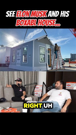 Elon Musk shows his @BOXABL 🏠