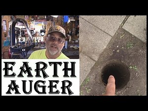 Easy Way To Dig Post Holes With An Earth Auger