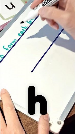 Teach your child: How to Write the Letter h | Simple Handwriting Practice for Kids