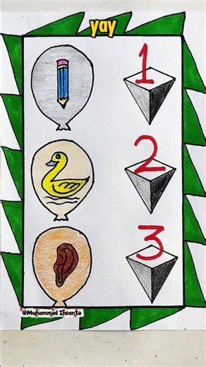 Learn Numbers 1-2-3! ✏️🦆👂 #shorts #kidslearning