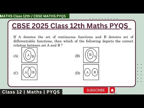 If A denotes the set of continuous functions and B denotes the set of differentiable functions , the