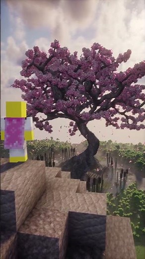 My Giant Minecraft Sakura Tree! #minecraft #minecraftbuilding #minecraftrealistic #minecrafttutorial