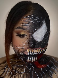 21K views · 236 reactions | V E N O M  Tutorial❗️ #venom #makeup #makeuptutorial #creativeart #faceart #viralvideoシ | Exotic Appearance by Sonali Mitua | Facebook