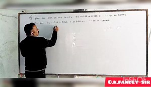 1.1K views · 75 reactions | Find the sum of the series: 0.6+0.66+0.666+............to n terms #important #question #geometric #progression #GP #sum #series | Srikant Mathematics, Hazaribag | Facebook