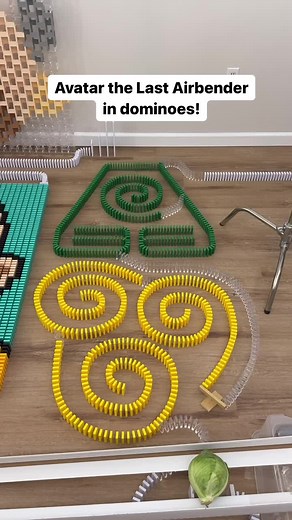 Avatar: The Last Airbender domino build — 8,500-piece display