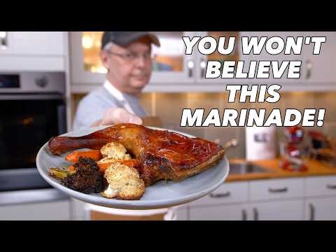 Juicy Chicken Leg Quarters + Roasted Veggies | Easy Dinner Recipe