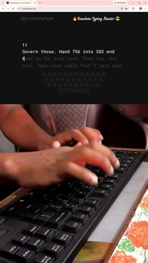 💯 98 WPM Fast Typing | Can You Beat My Speed? #Shorts #fasttyping #typing #raushantypingmaster