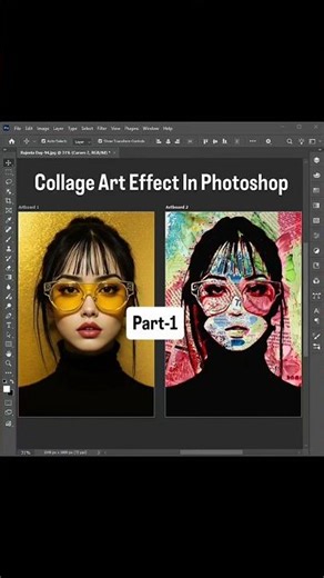Collage Art Effect In Photoshop Part-1