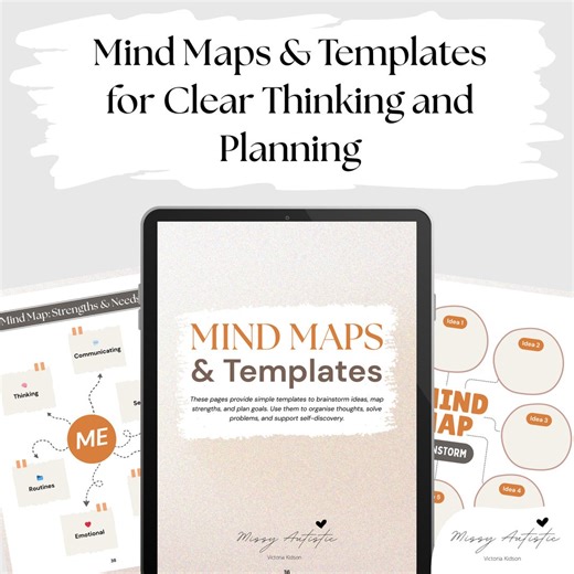 Digital Mind Map Templates | Brainstorm, Plan and Organise Ideas - Etsy Australia