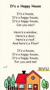 🎥🏠✨ It’s a Happy House | Kids Nursery Rhyme | Fun Learning Poem for Children 🎶💖