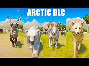 Arctic Pack DLC Animals Speed Races in Planet Zoo included Arctic Wolf, Polar bear etc