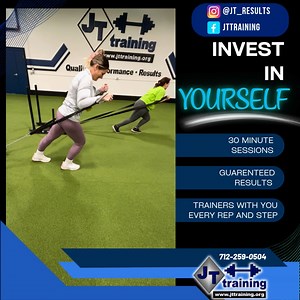 Invest in yourself with JT TRAINING, your investment would include unlimited 30 minute sessions, Guarenteed Results, and trainers with you every rep and step. #lifestyle #wellness #weightlifting #jttraining | JT Training | Facebook