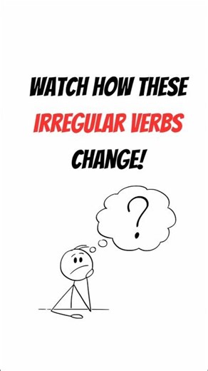 Irregular Verbs: The Past Without ED⏰!#IrregularVerbs#EbglishGrammar#PastTense