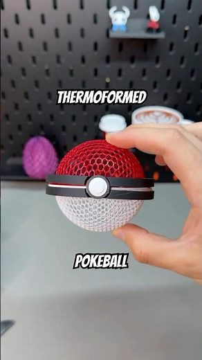3D Printed Thermoformed Pokéball #3dprinting #satisfying #asmr