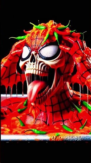 spiderman skull 💀#shorts #spiderman #ai #animation