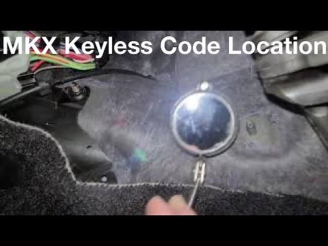 2017 Lincoln mkx keyless entry code location / Ford explorer How to find the door Code