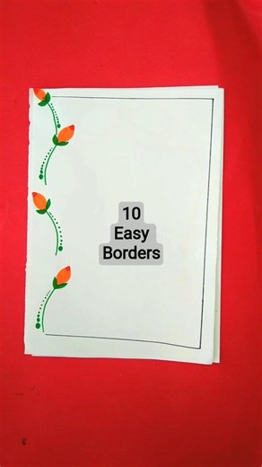 10 easy border designs PROJECT WORK DESIGNS/ SIDE BORDER DESIGNS / BORDER DESIGNS