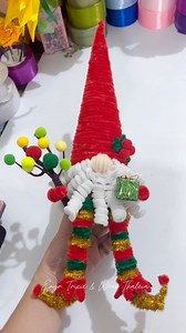 Gnome Tutorial using Fuzzy Wire/Pipe Cleaner. See full video⬇️. #fyp #fypシ゚viralシ #foryouシ #gnomes #gnomedecor #christmasgnomes #christnasgnome #pipecleaners #pipecleanerart #fuzzywire #FuzzywireChristmasgnome #pipecleanercrafts #tutorial #diy #Christmas #christmasdecor #crafter #craftersgonnacraft #craftersofinstagram #craftersoffacebook | Wear Thaleia