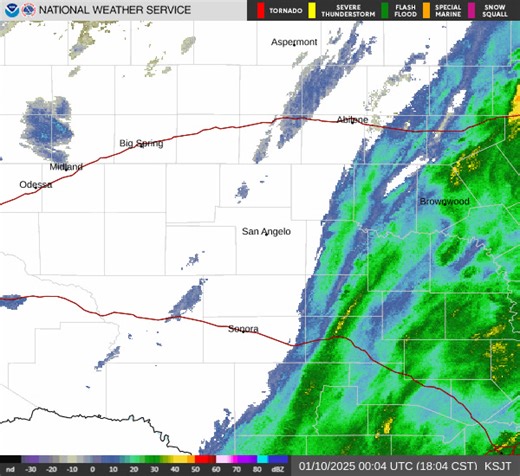 22K views · 62 reactions | Latest San Angelo radar shows the bulk of the precipitation moving off to the east. Temperatures are above freezing, so precipitation is falling as rain. Light rain may mix with or change to snow before ending this evening. A little snow may accumulate on grassy surfaces, but amounts should be less than an inch. | US National Weather Service Abilene/San Angelo Texas | Facebook