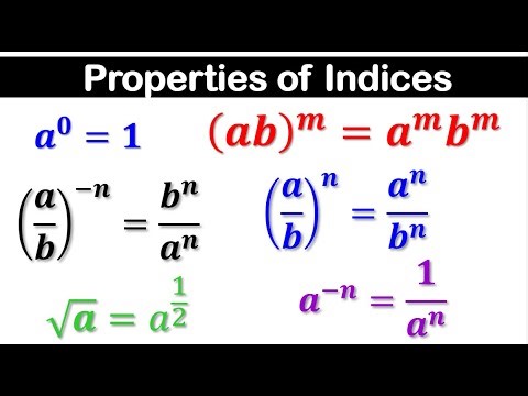 Properties of Indices
