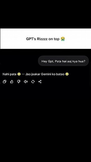 GPT vs Gemini 😂 | AI Chat Battle With Full Rizz 🔥#chatgpt #ai