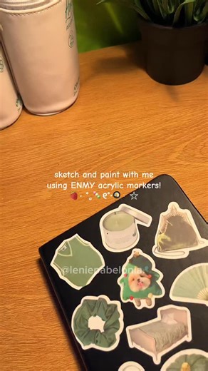 sketch with me using ENMY acrylic markers!🍓⋆ ˚｡🍡୧˚‧🍳⋅ ☆ from @enmy_official_ph #enmymarkers | Ln3arts