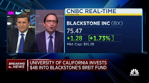 Blackstone's Jon Gray breaks down 'massive' $4 billion BREIT investment from University of California
