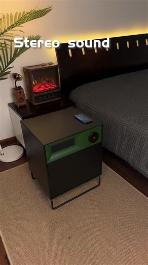 Sleep gear that actually makes a difference. This isn’t just a speaker — it’s your nighttime sidekick. ☁ Plays white noise, ASMR, and chill playlists to help you knock out fast 🌅 Wakes you up with soft light sound (no more jump scares at 7am) 🌙 Nightlight turns on when you get up — no stubbing toes 🔋 Charges your phone wirelessly 🔐 Plus a fingerprint drawer for all your “don’t-touch” stuff Looks like a design piece. Works like a sleep pro. #BedroomUpgrade #SleepTech #fashionmeetsfunction #as