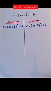 Développer 🆚 Factoriser : Ne plus faire l’erreur ! #maths #mathematiques #challenge #mathematics #mathtest #astuce #brevet | Friaacademy